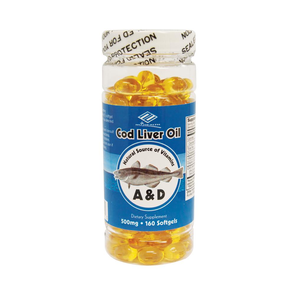 HU-HEALTH 鳕鱼肝油（500 mg 160 粒软胶囊）