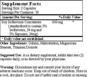 天然大豆异黄酮 400 mg 100 粒