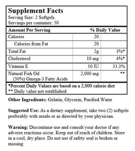 金阿拉斯加深海鱼油(200粒软胶囊)